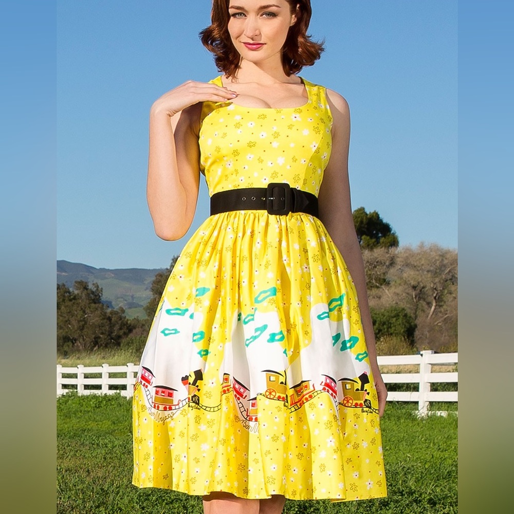 Mary Blair Aurora Train Dress PinupGirlClothing